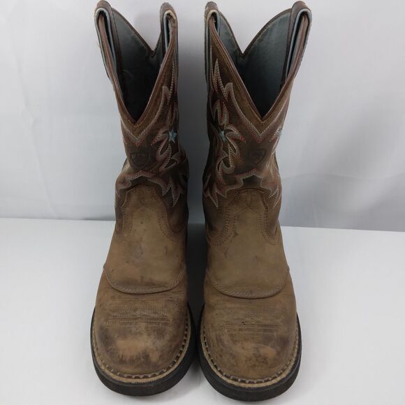 Ariat Probaby Boots 16720 Driftwood Brown Western Cowgirl Womens Size 6.5 B - Picture 3 of 14